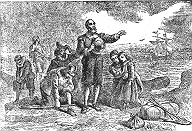 Illustration: Landung der Pilgerväter (p. 66)