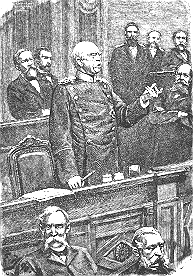 Illustration: Bismarck im Reichstag