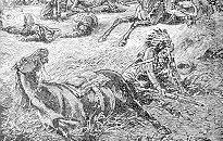 Illustration: Die Schlacht am Little Horn und der Tod Custers (p.647)