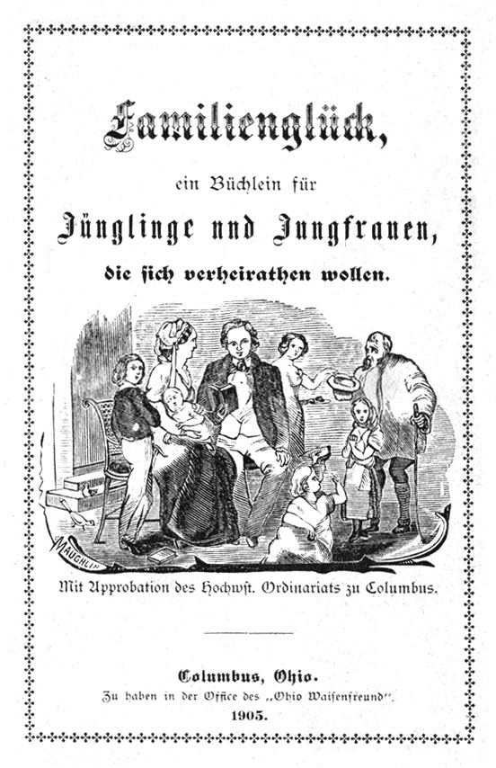Title page from a guide to marriage for young people
