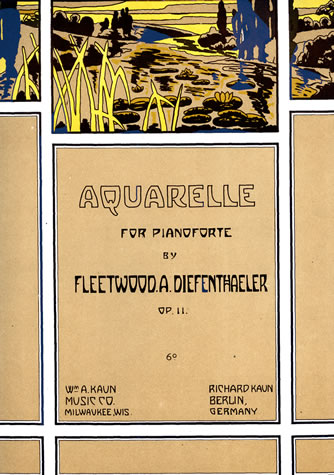 William Kaun's publication of Aquarelle