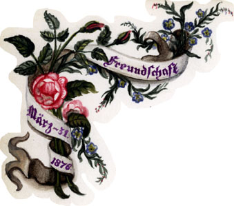 Illustration from a German-American autograph book