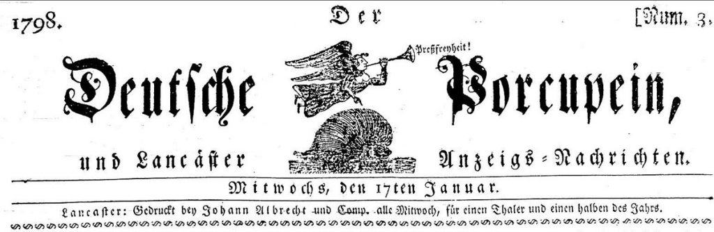 Der Deutsche Porcupein masthead