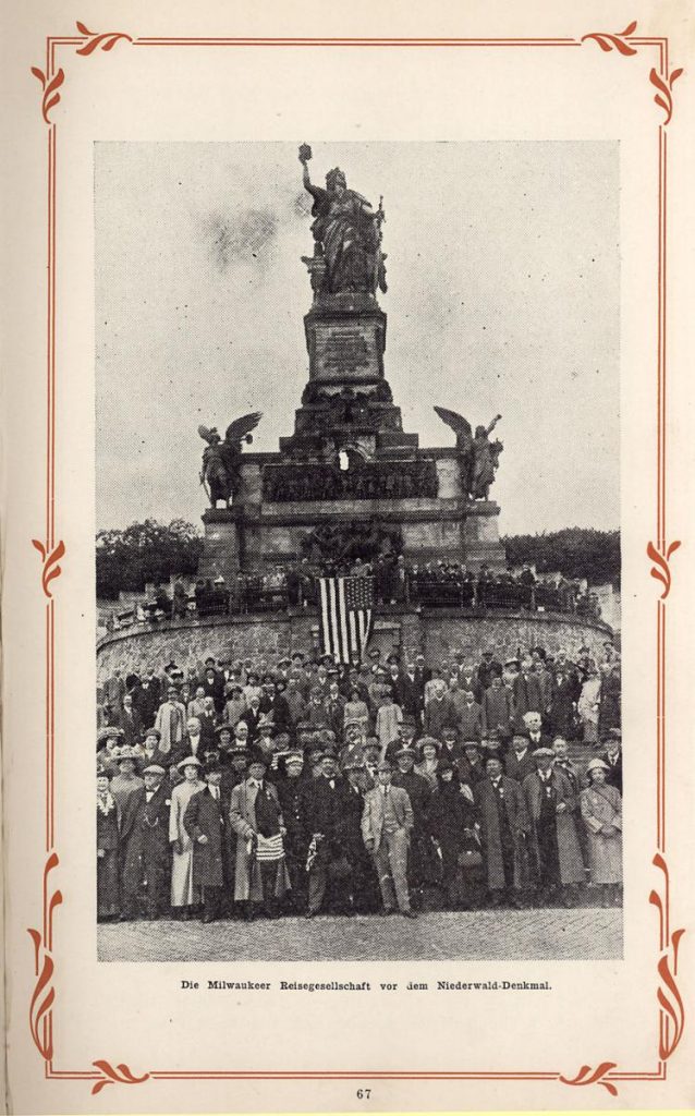The group from America before the Niederwald Denkmal