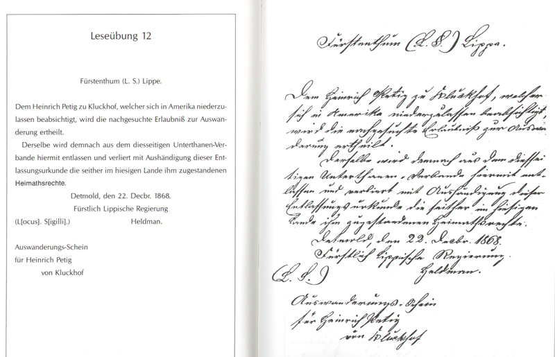 Writing in old German script practice