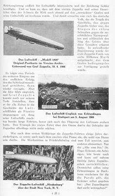 Article on German zeppelins