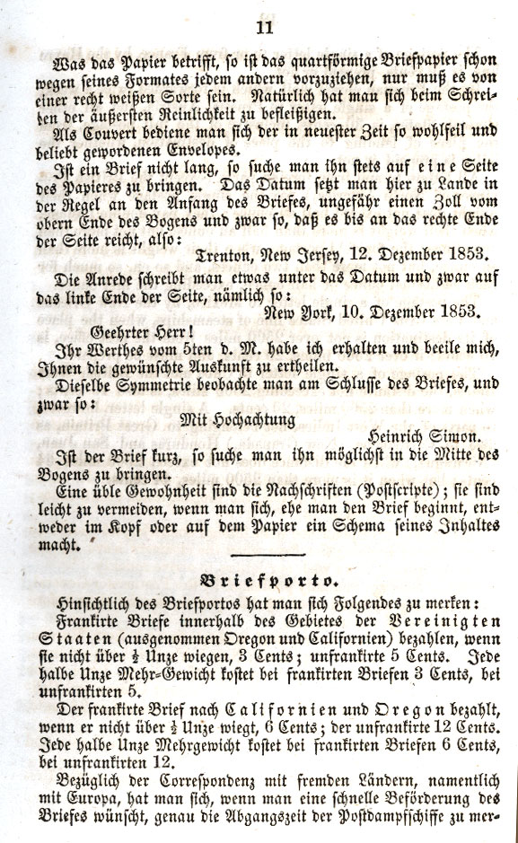 A page from the Letter Writer.