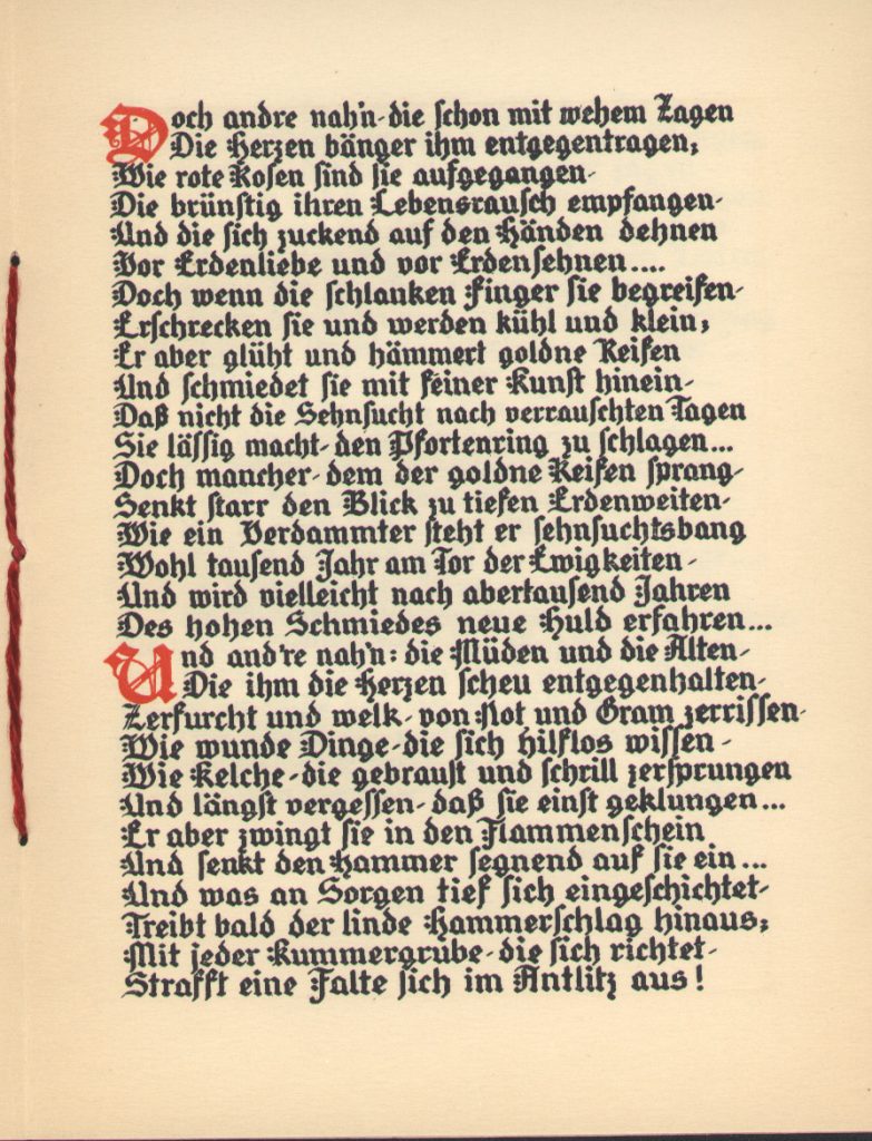 A page from Baum's Eine alte Legende