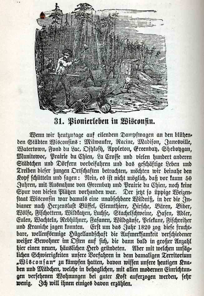Pionierleben in Wisconsin