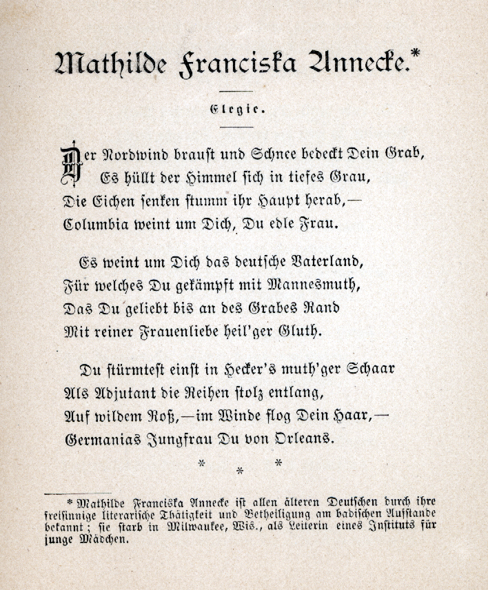 Dietz's poem for Annecke