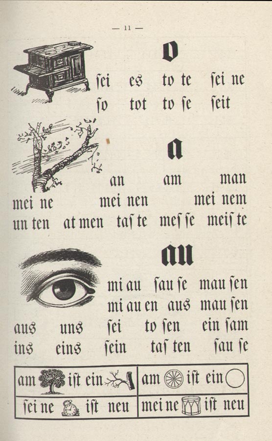 Page from Lesebuch