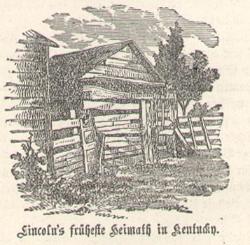 Lincoln's log cabin home in Kentucky.