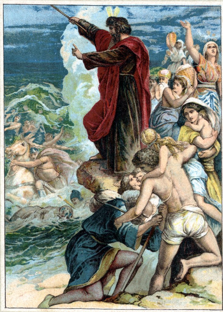 Parting of the Red Sea by Moses