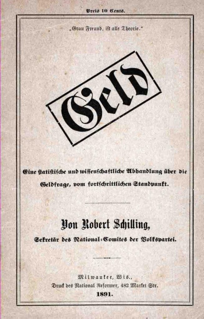 Cover of Geld, by Schilling.