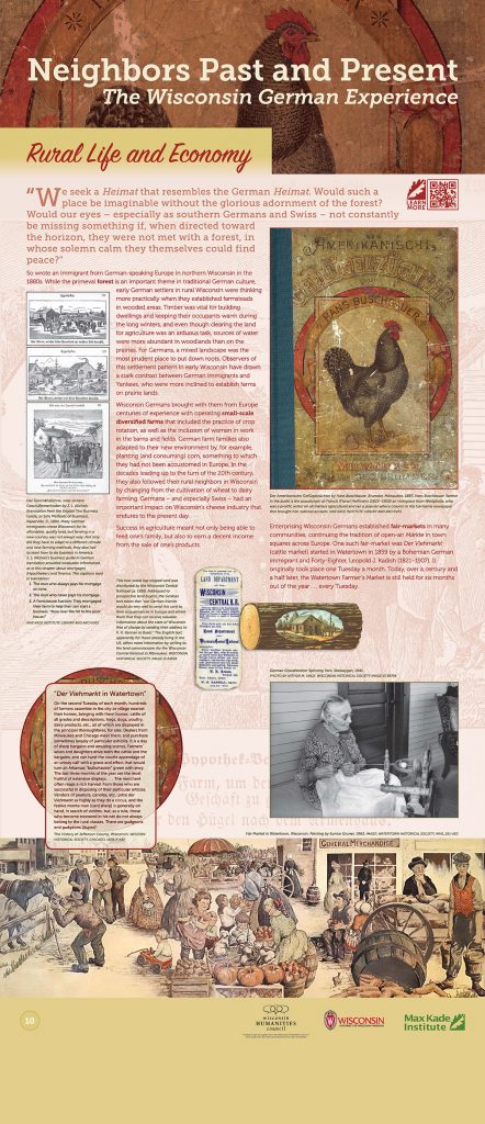 Rural Life and Economy panel poster, part of the Neighbors Past and Present exhibit