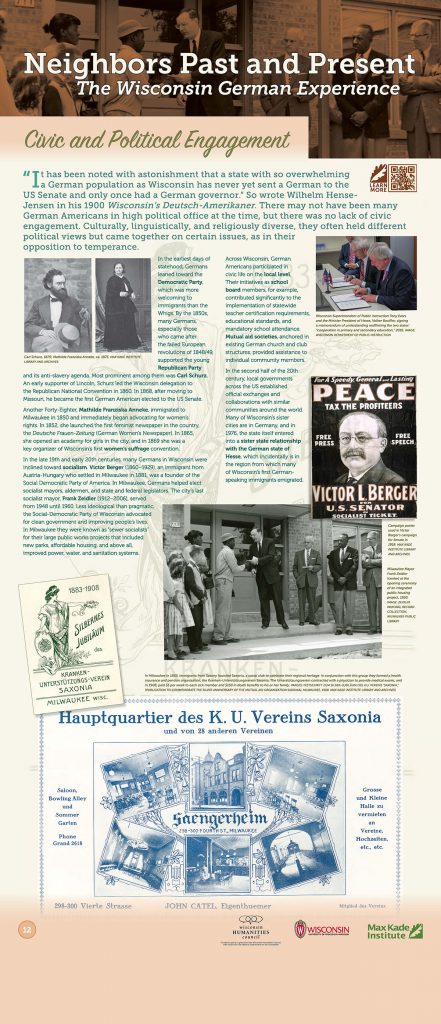 Civic and Political Engagement panel poster