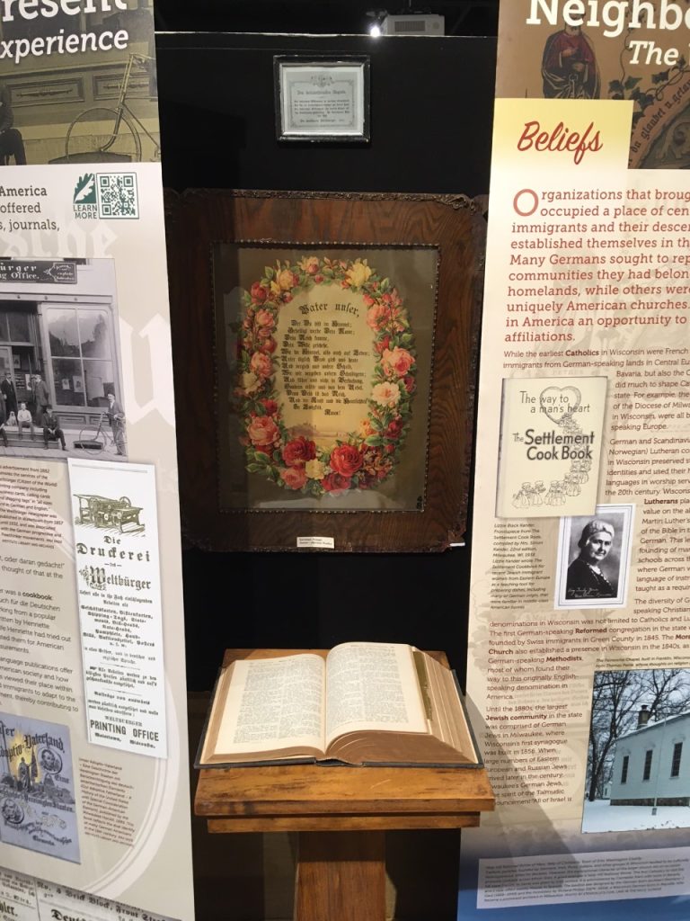 Exhibit of NPP posters in Seymour, Wisconsin.