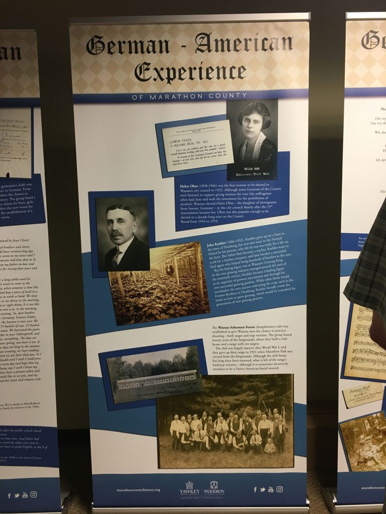 German American experience poster