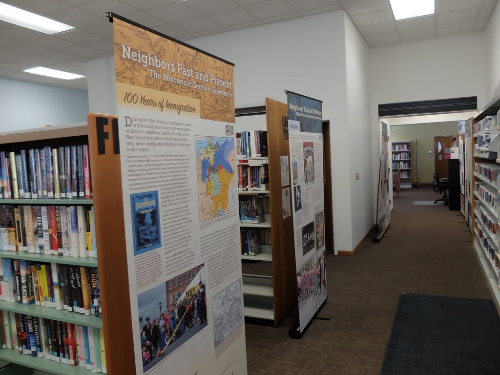 NPP exhibit at the public library in Spring Valley, Wisconsin