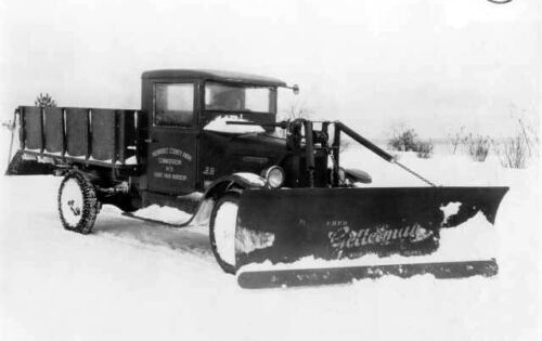 Snowplow truck 1930s