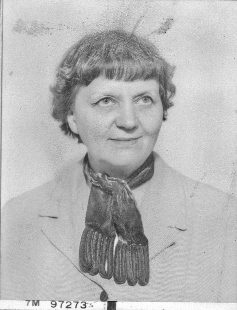 Undated photo of Luisa Kerschbaumer found pasted inside cover of a copy of her "Denken und Träumen" (copyright 1926).
