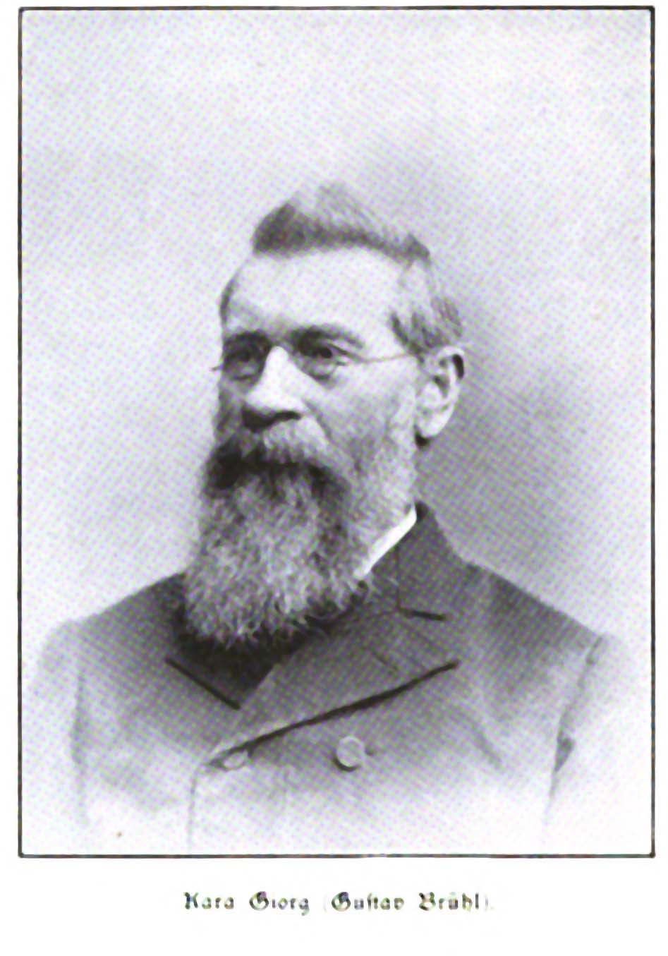 Portrait of Gustav Brühl.